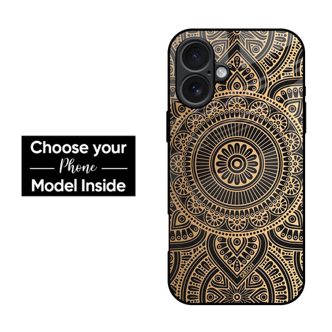 Luxury Mandala Glass Case
