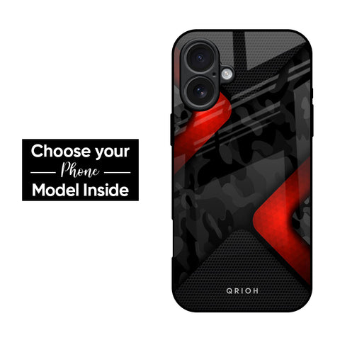 Modern Camo Abstract Glass Case