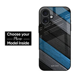 Multicolor Wooden Effect Glass Case