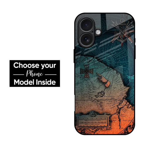 Geographical Map Glass Case