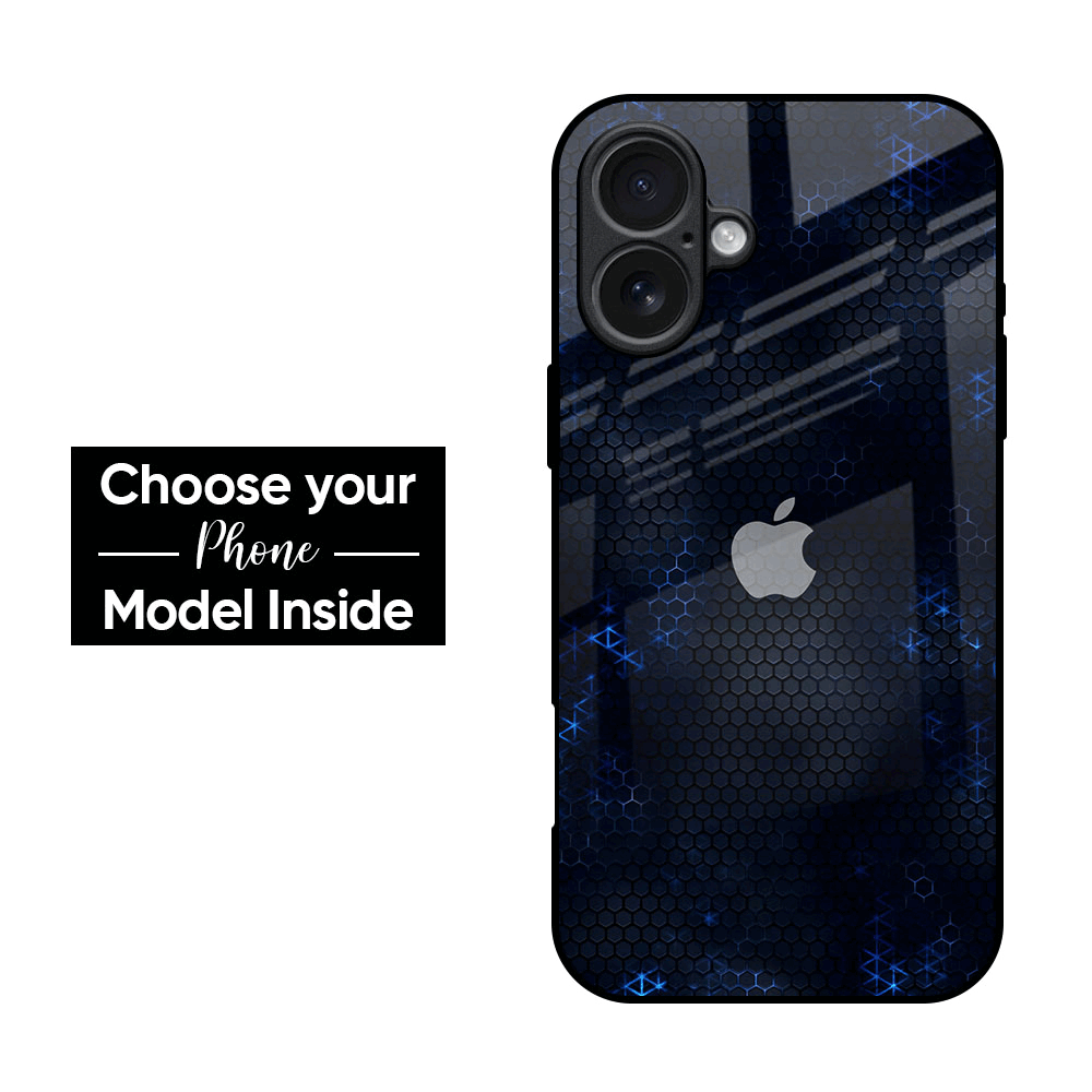 Blue Hues Glass Case