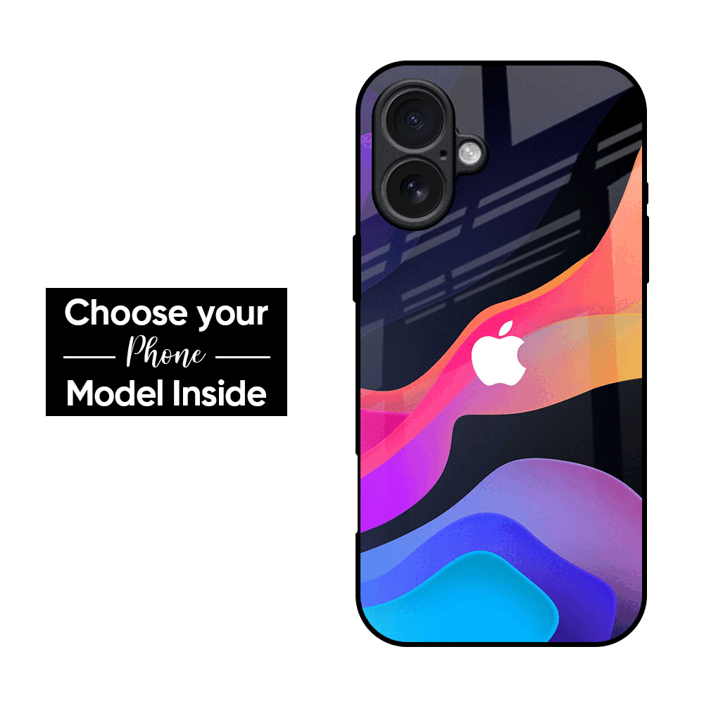 Colorful Fluid Glass Case