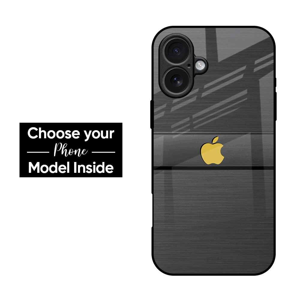 Grey Metallic Glass Case