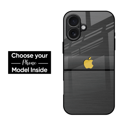 Grey Metallic Glass Case