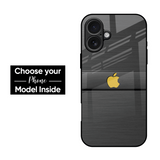 Grey Metallic Glass Case