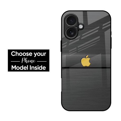 Grey Metallic Glass Case