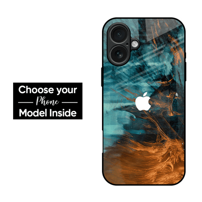 Golden Splash Glass Case