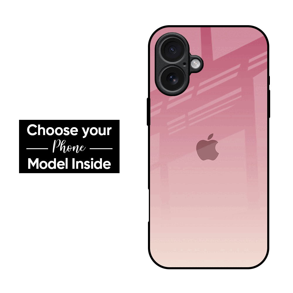 Blooming Pink Glass Case