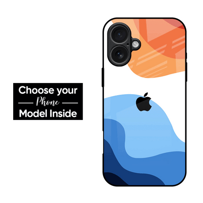 Wavy Color Pattern Glass Case