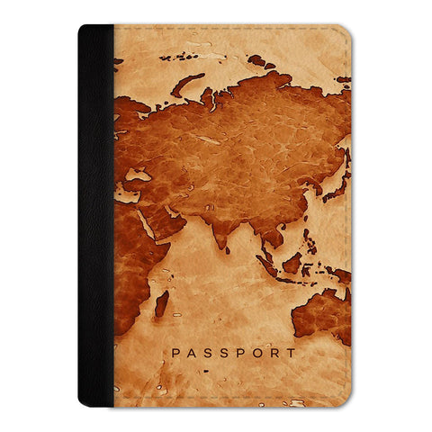 Retro World Passport Cover