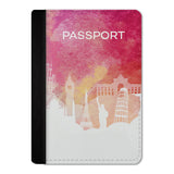 Pink Skyline Passport Cover