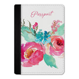 Watercolor Blooms Passport Cover