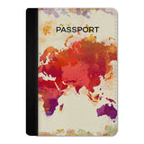 World Map Passport Cover