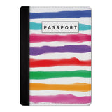 Rainbow Strokes Passport Cover