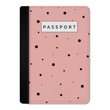 Peach Polka Passport Cover