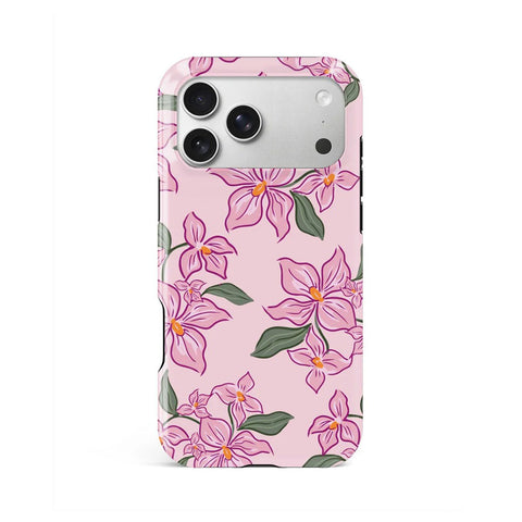 Pink Lily Floral Tough Case