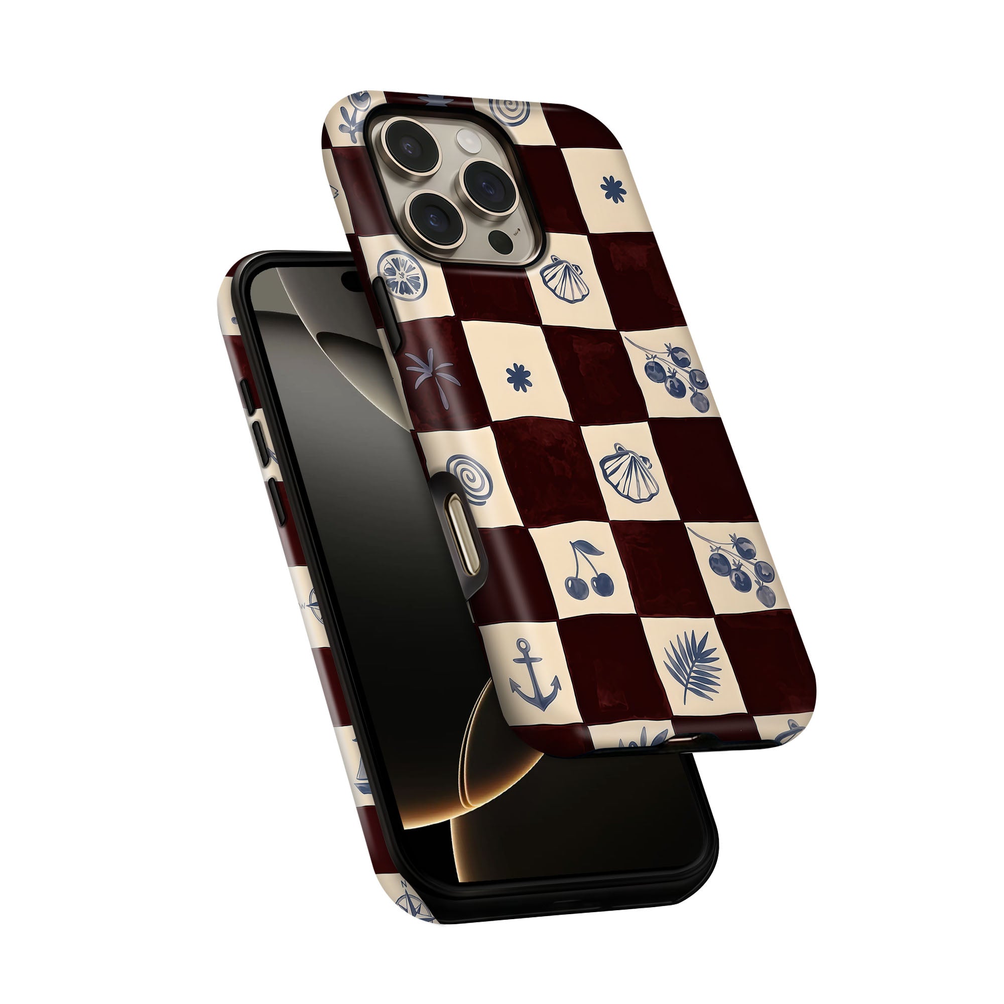 Nautical Checks Tough Case