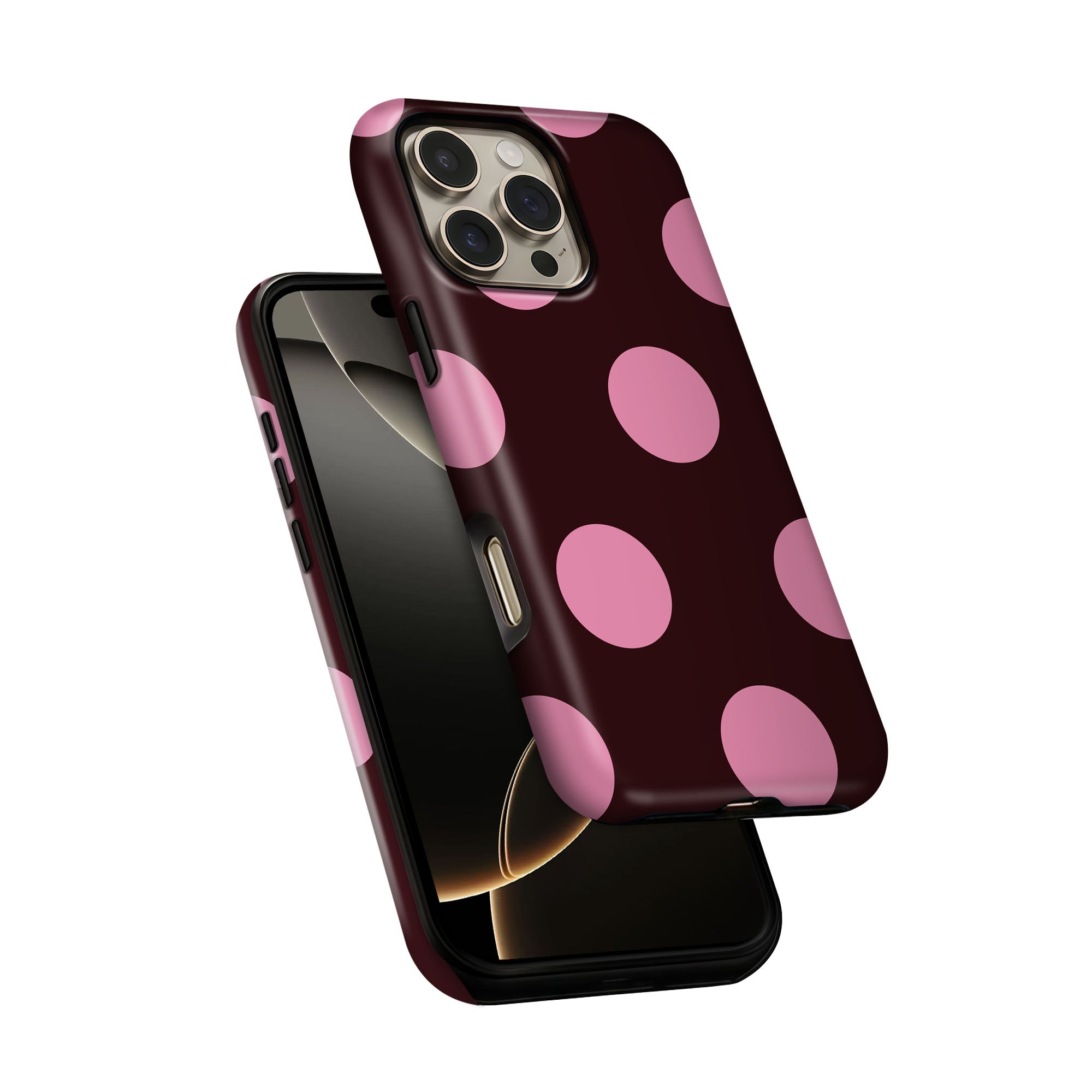 Plum Pink Dots Tough Case