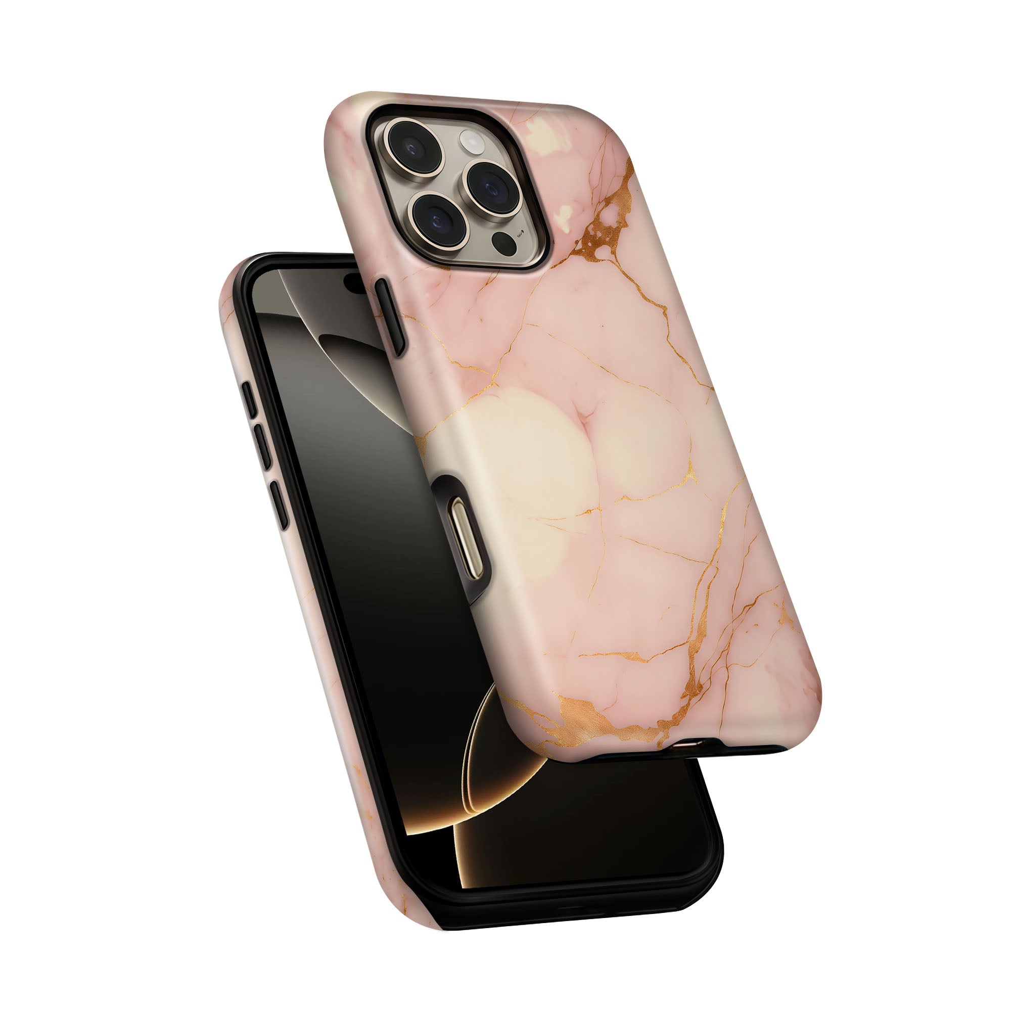 Pink Gold Marble Tough Case