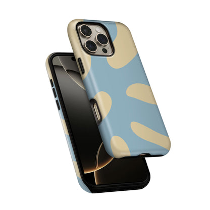 Blue Cream Abstract Tough Case