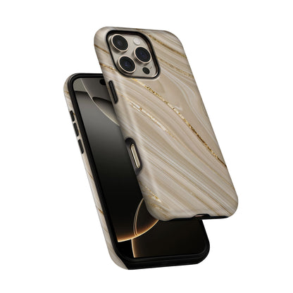 Beige Veins Tough Case