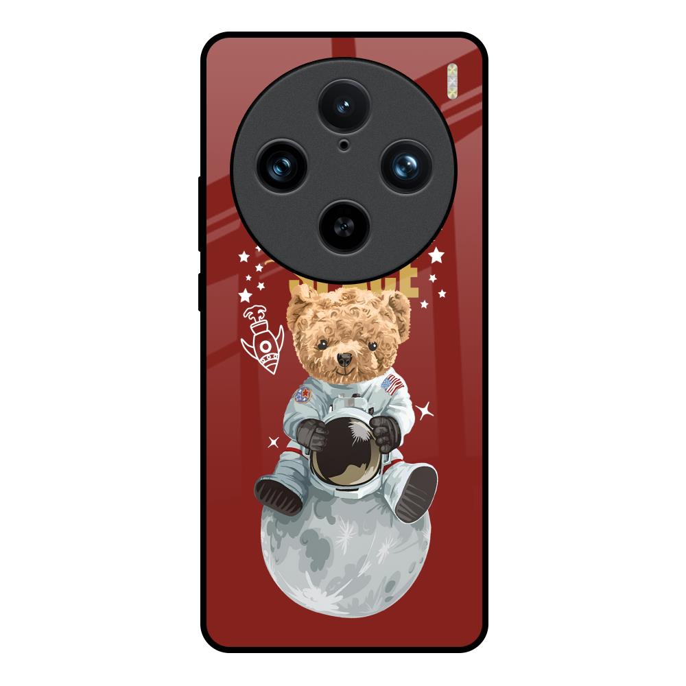Astronaut Bear Vivo X100 Pro 5G Glass Back Cover Online
