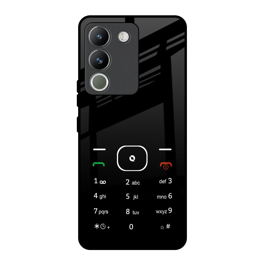 Classic Keypad Pattern Vivo Y200 5G Glass Back Cover Online