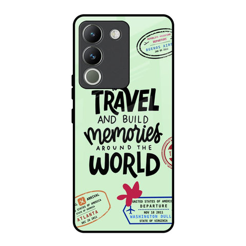 Travel Stamps Vivo Y200 5G Glass Back Cover Online