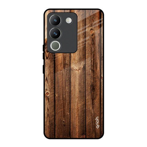 Timber Printed Vivo Y200 5G Glass Back Cover Online