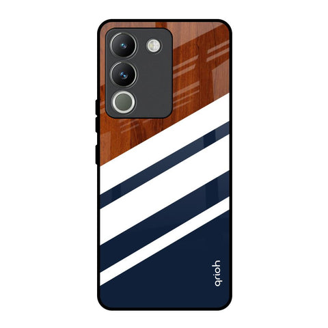 Bold Stripes Vivo Y200 5G Glass Back Cover Online