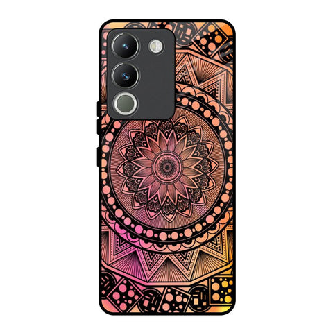 Floral Mandala Vivo Y200 5G Glass Back Cover Online