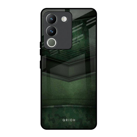 Green Leather Vivo Y200 5G Glass Back Cover Online
