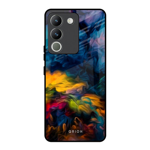 Multicolor Oil Painting Vivo Y200 5G Glass Back Cover Online