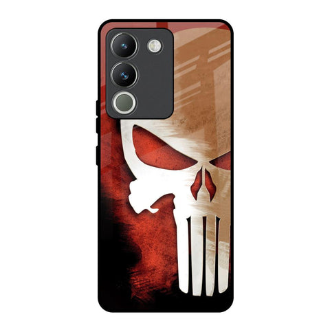 Red Skull Vivo Y200 5G Glass Back Cover Online