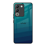 Green Triangle Pattern Vivo Y200 5G Glass Back Cover Online
