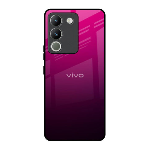 Purple Ombre Pattern Vivo Y200 5G Glass Back Cover Online