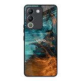 Golden Splash Vivo Y200 5G Glass Back Cover Online