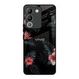 Tropical Art Flower Vivo Y200 5G Glass Back Cover Online