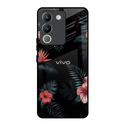 Tropical Art Flower Vivo Y200 5G Glass Back Cover Online