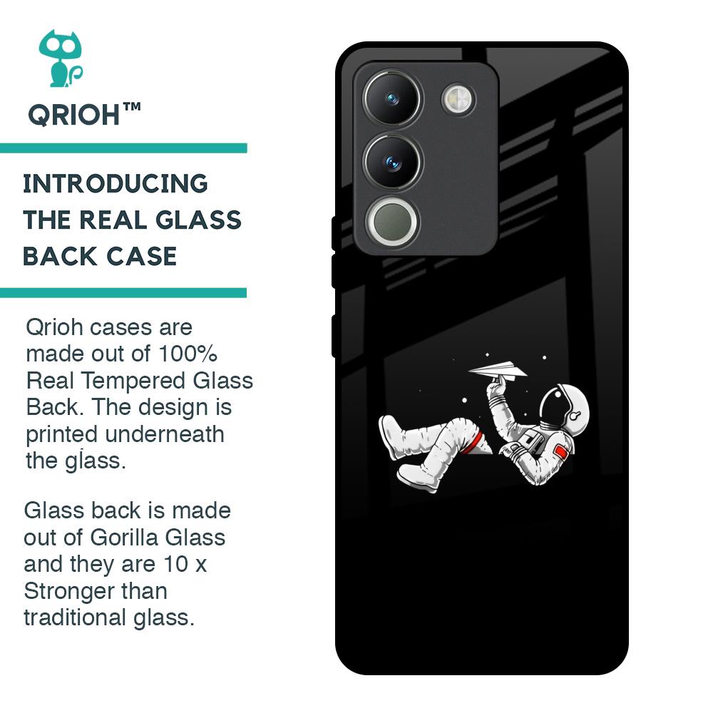 Space Traveller Glass Case for Vivo Y200 5G