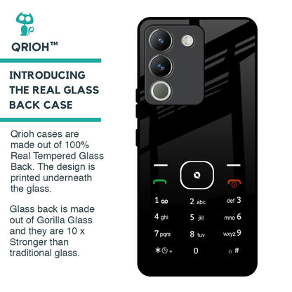 Classic Keypad Pattern Glass Case for Vivo Y200 5G
