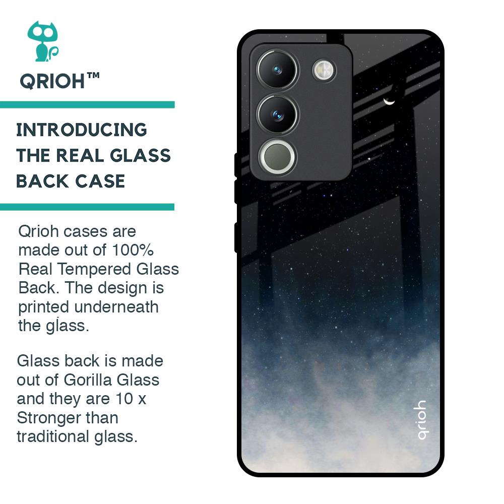 Black Aura Glass Case for Vivo Y200 5G