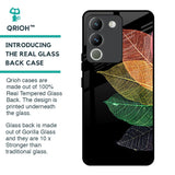 Colorful Leaves Glass Case for Vivo Y200 5G