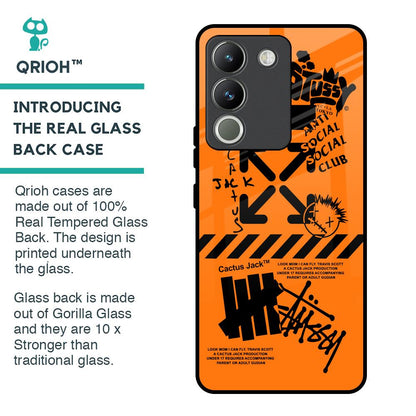 Anti Social Club Glass Case for Vivo Y200 5G