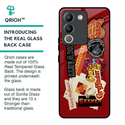 Gryffindor Glass Case for Vivo Y200 5G