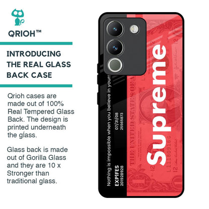 Supreme Ticket Glass Case for Vivo Y200 5G