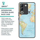 Travel Map Glass Case for Vivo Y200 5G