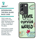 Travel Stamps Glass Case for Vivo Y200 5G
