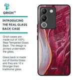Crimson Ruby Glass Case for Vivo Y200 5G
