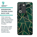 Abstract Green Glass Case For Vivo Y200 5G